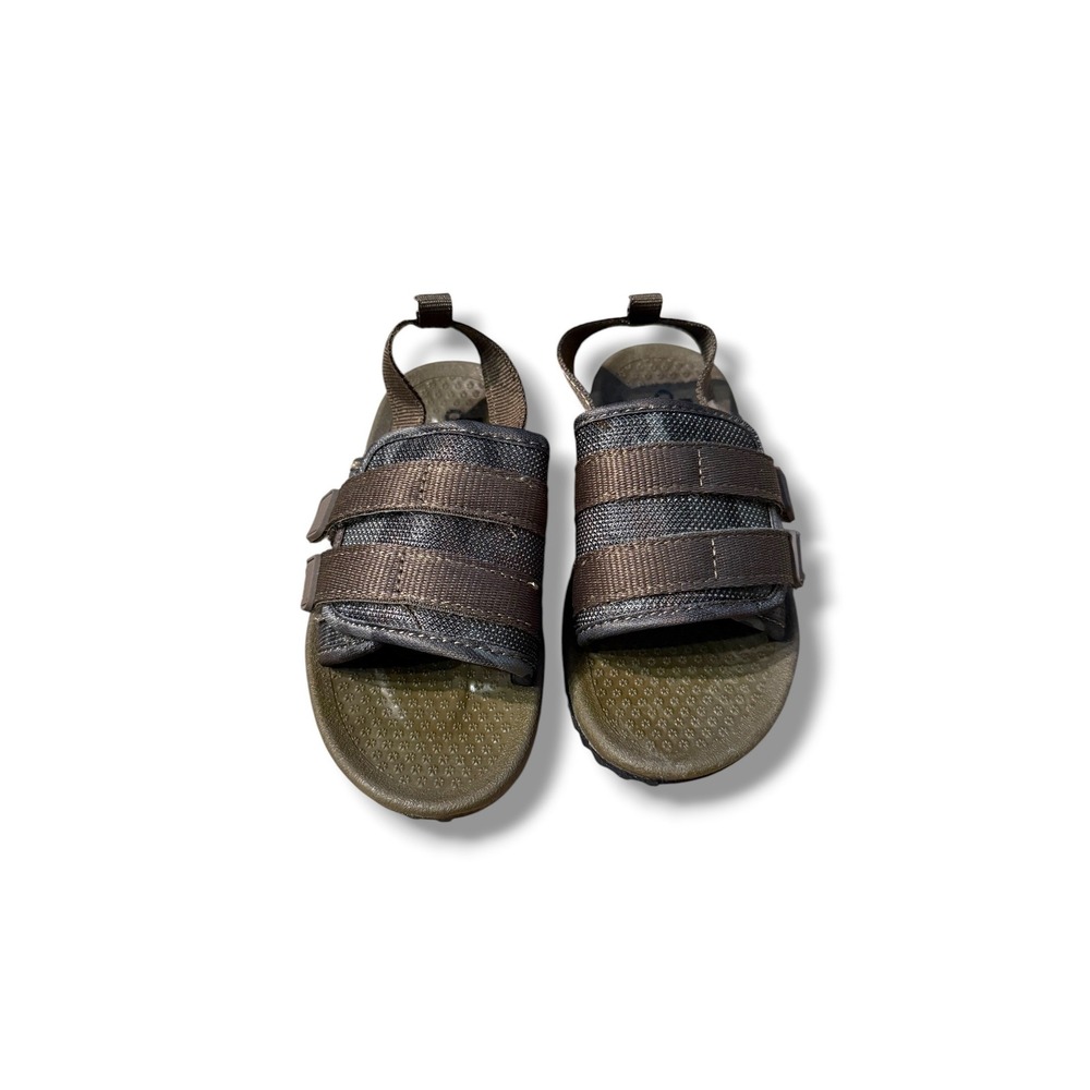 OshKosh B'gosh Oliver-B Sandals Toddler Size 8‎ Green Brown Sporty Hook Loop NEW